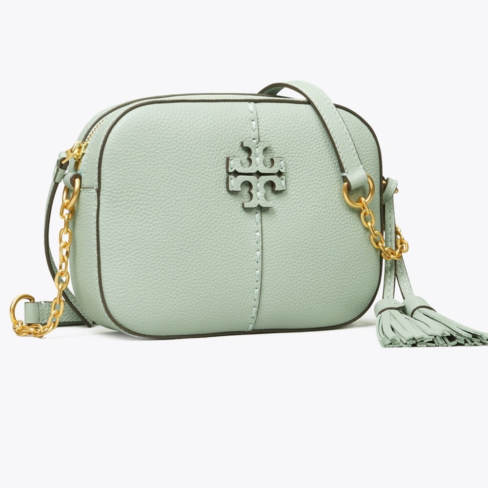 Tory Burch McGraw leather camera bag. NWT